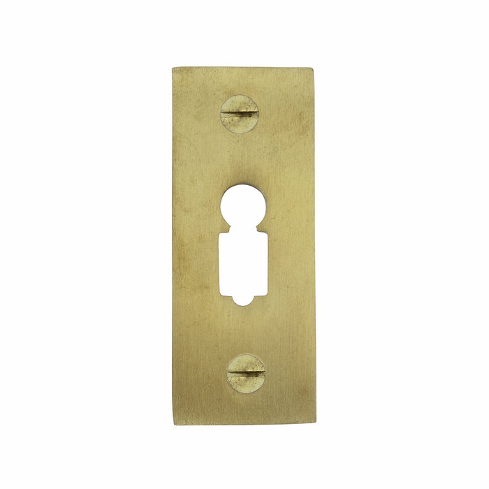 Dauby 1 Key plate BB-PBTC Q brushed brass (OS)