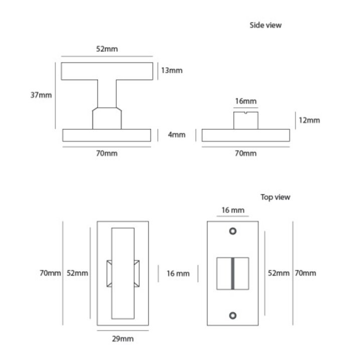 Dauby Toilet WC Set - PBTC Q Brushed Brass (OS)