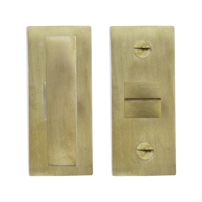 Dauby Set toilet WC - PBTC Q geborsteld messing  (OS)