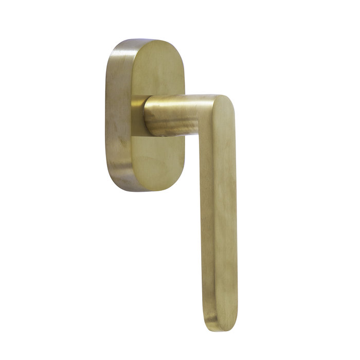 Dauby Window handle CIH 1000 DK brushed brass, not varnished