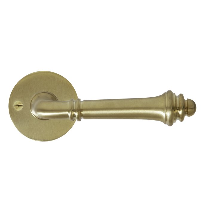 Dauby Pair of door handles COH1216/50F brushed brass without BB