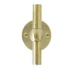 Dauby Pair of door handles COHCDF "T+T"/50F brushed brass