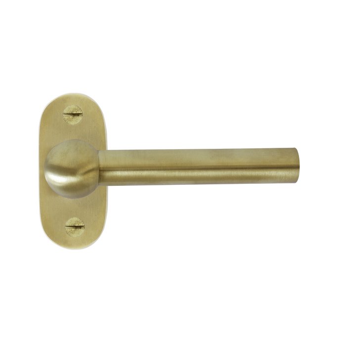 Dauby Pair of door handles COHCDF "L+L"/PBTC1 brushed brass without BB