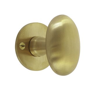 Dauby Pair of Swivel Door Knobs COH1018/50F Brushed Brass