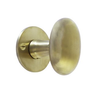 Dauby Pair of Swivel Door Knobs COH1020/50F Brushed Brass