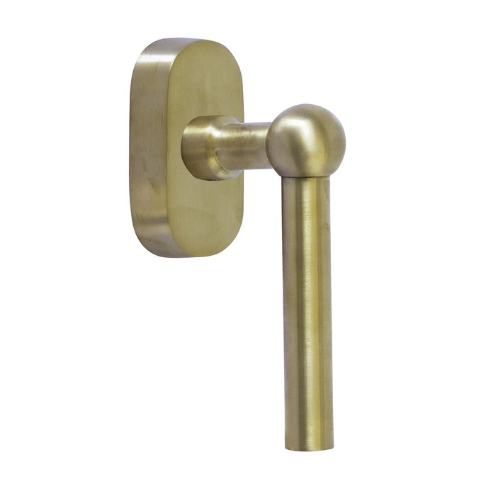 Dauby Window handle COHCDF"L"/32 DK brushed brass not varnished