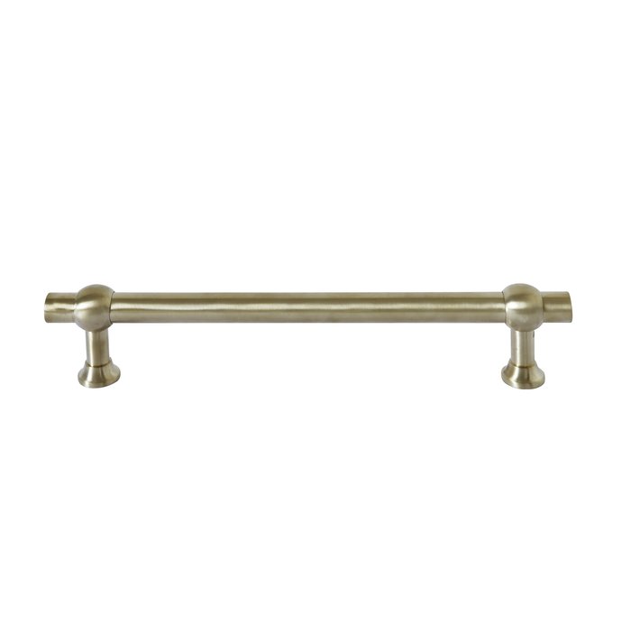 Dauby Single exterior door handle COMT"CDF" brushed brass not varnished