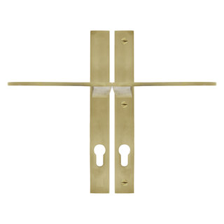 Dauby Pair of security fittings CIH2000 brass brushed PZ 92