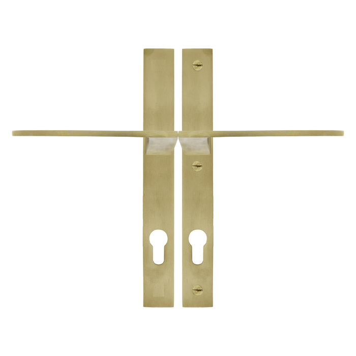 Dauby Pair of security fittings CIH2000 brass brushed not varnished PZ 92