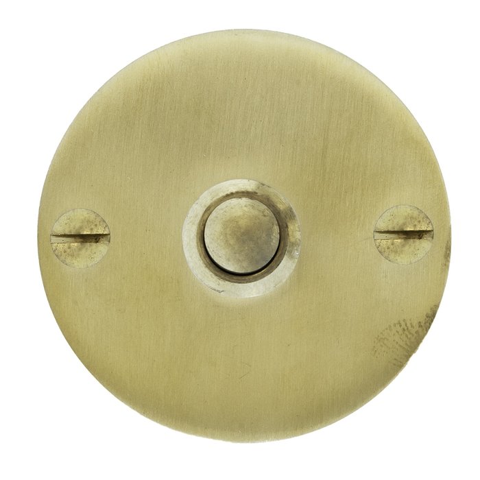 Dauby Doorbell 60F in brushed brass not varnished