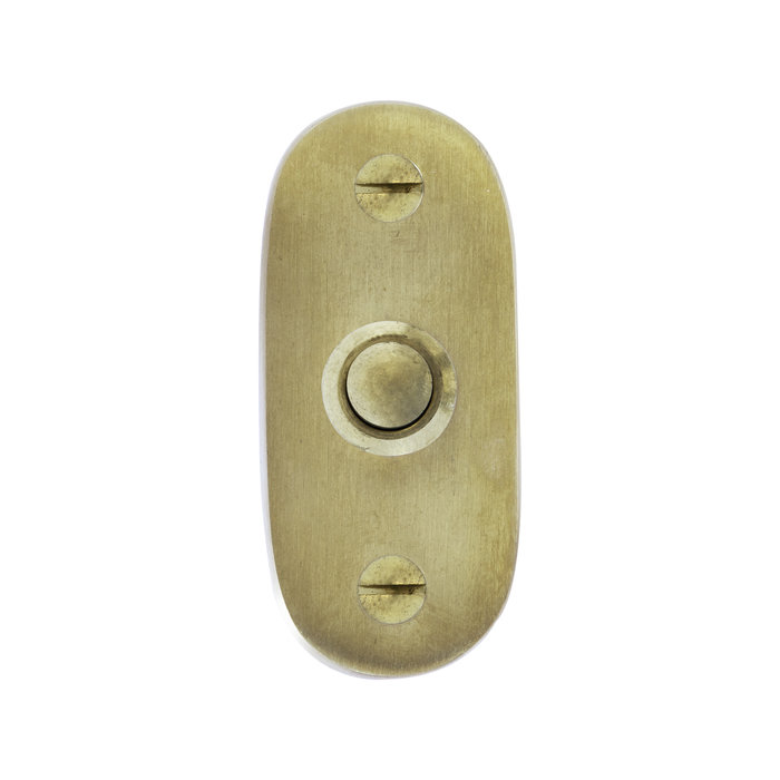 Dauby Doorbell PBTC 1 in brushed brass not varnished