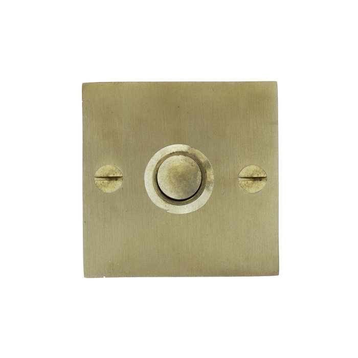 Dauby Doorbell 50Q in brushed brass not varnished