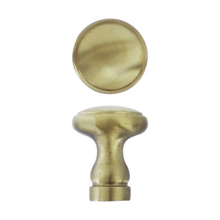 Dauby Furniture knob brass brushed COP304bis