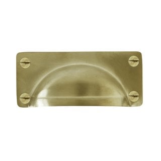 Dauby Cupboard puller Shell COMETRO brushed brass