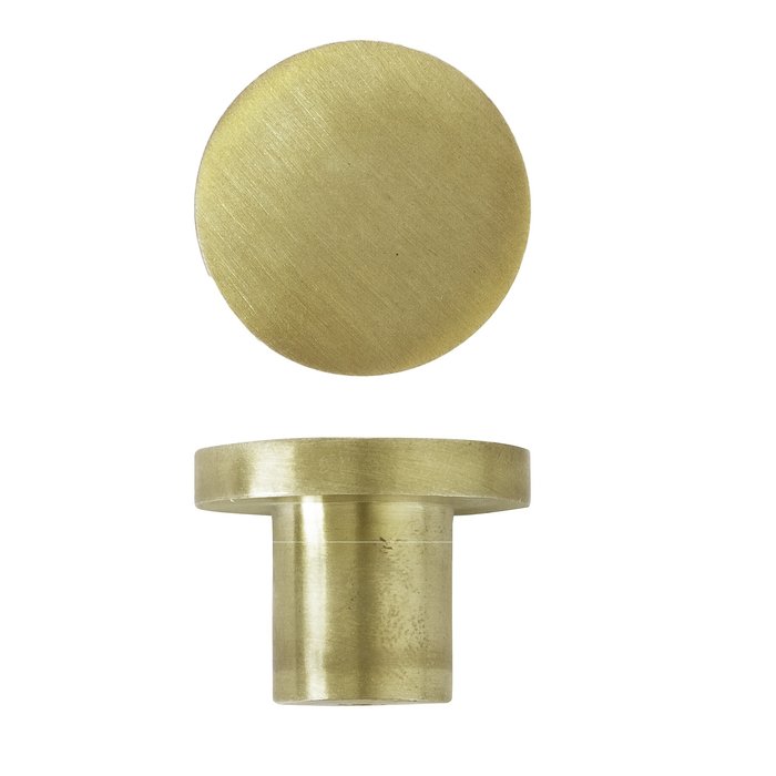 Dauby Round furniture knob brass brushed CIP610-25 (OS)
