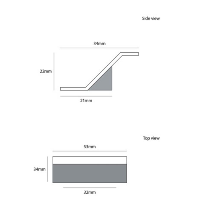 Dauby Meubelgreepje messing geborsteld CIM520-S (OS)