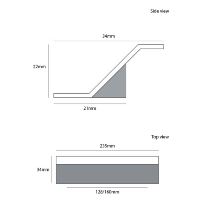 Dauby Möbelgriff Messing gebürstet CIM520-L (OS)
