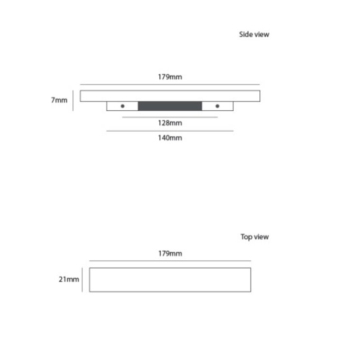 Dauby Möbelgriff Messing gebürstet CIM550-128 (OS)