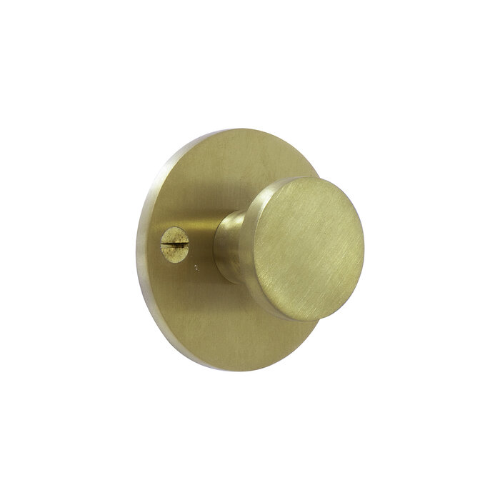 Dauby Round Hook Brass Brushed CITH610 (OS)