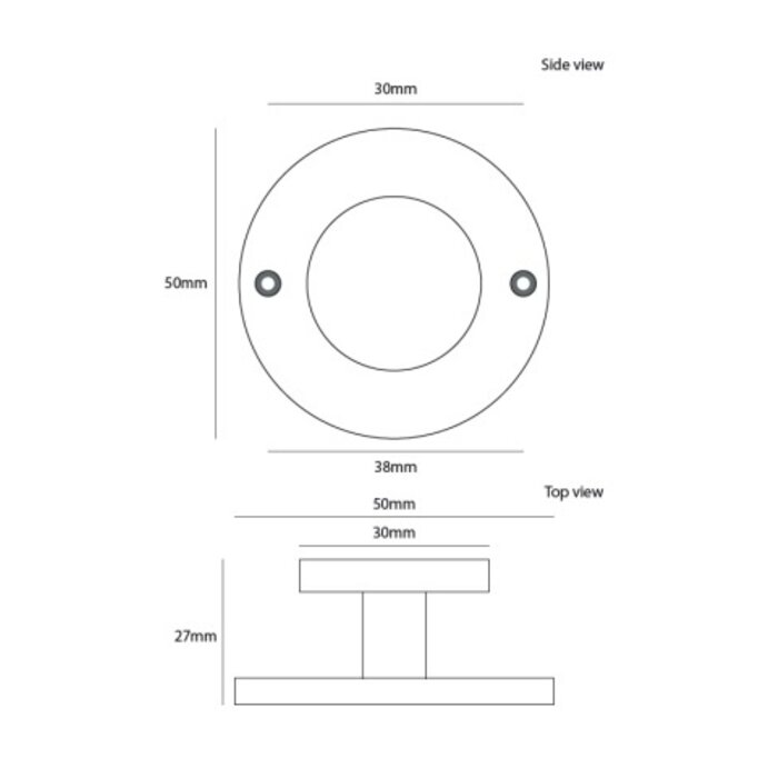 Dauby Round Hook Brass Brushed CITH610 (OS)
