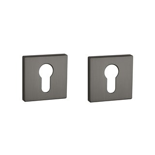 Aprile Plaques cylindriques Aprile carrées 52x52x5mm Anthracite mat