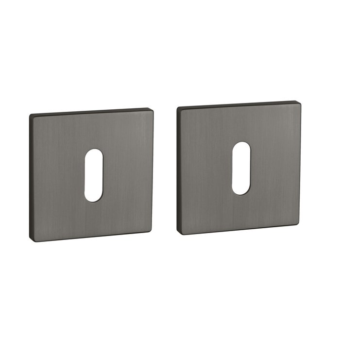 Aprile Pair of Aprile key plates square 52x52x5mm matt Anthracite
