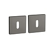Aprile Aprile sleutelplaatjes vierkant 52x52x5 mm Antraciet gepolijst