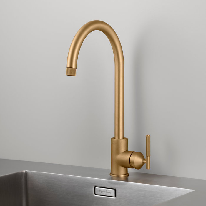 Buster+Punch Mixer tap from Buster & Punch with Linear cartridge in brass