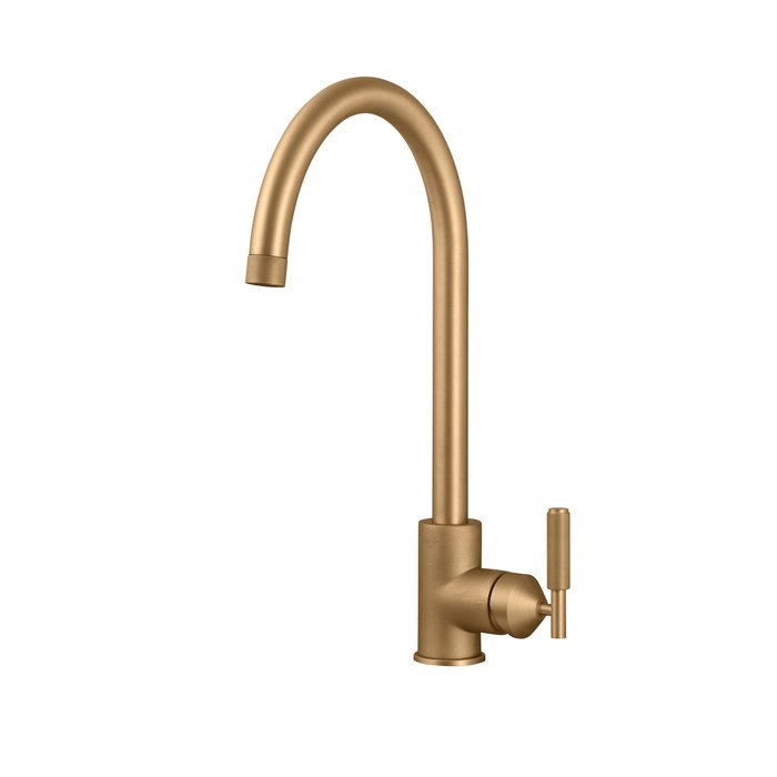 Buster+Punch Mixer tap from Buster & Punch with cross pattern in brass