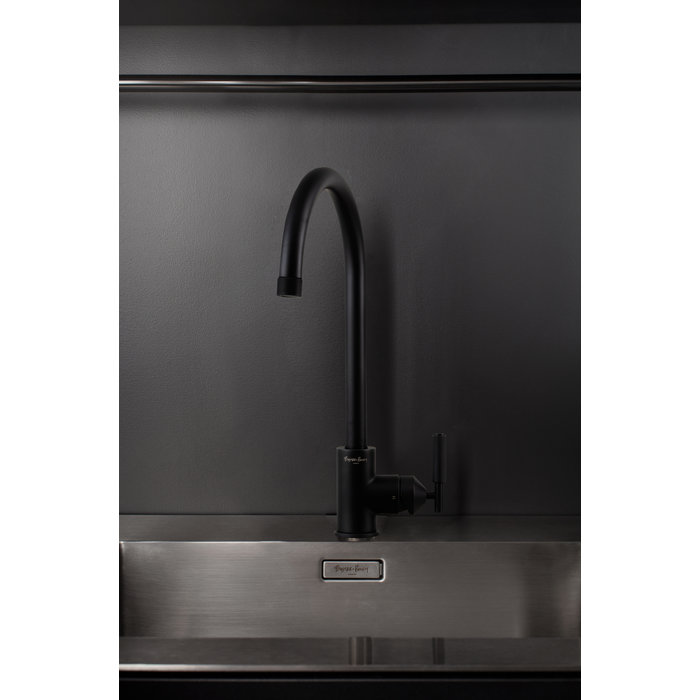 Buster+Punch Zwarte Mengkraan van Buster & Punch met kruis patroon