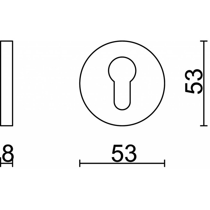 HDD Sleutelplaatje shape wit