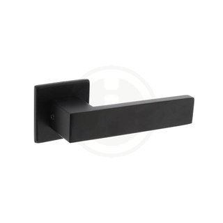 Intersteel Amsterdam door handle on square rosette 50x50x5 matt black
