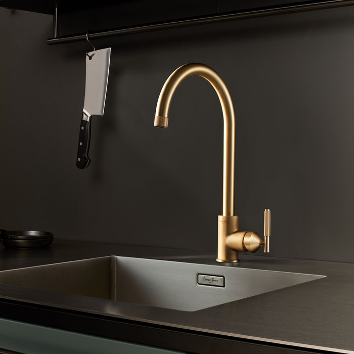 Buster+Punch Mixer tap from Buster & Punch with Linear cartridge in brass