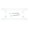 HDD Pair of white door handles T 20/200/300 for doors > 3cm