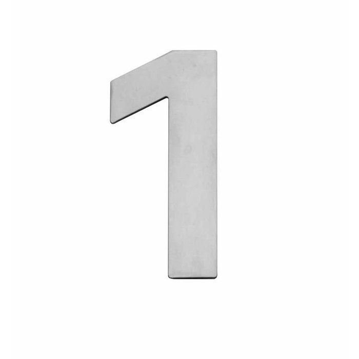 Intersteel Intersteel Numéro de maison "1" 150x2mm inox brossé