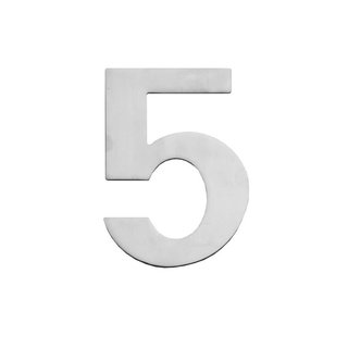 Intersteel Intersteel House number "5" 150x2mm brushed stainless steel