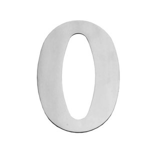 Intersteel Intersteel Numéro de maison "0" 150x2mm inox brossé