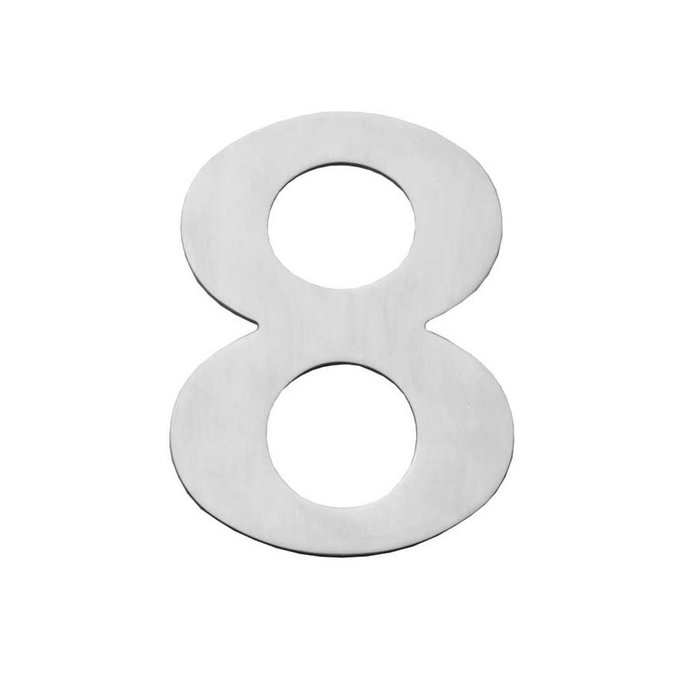 Intersteel Intersteel Numéro de maison "8" 150x2mm inox brossé