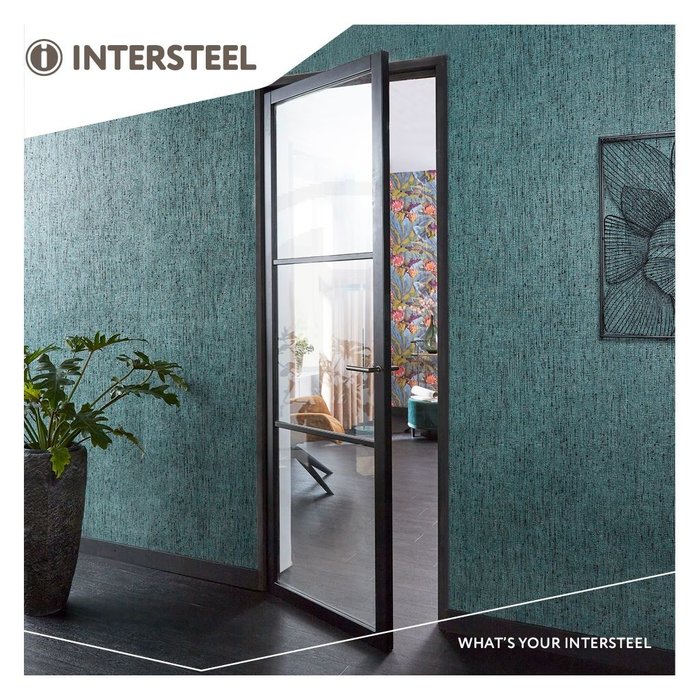 Intersteel Intersteel Poignée de porte Jura avec rosace minimaliste gris anthracite