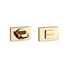 Aprile Aprile WC Set rectangular Gold polished PVD