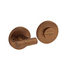 Intersteel Copper WC set with knob on screw hole rosette
