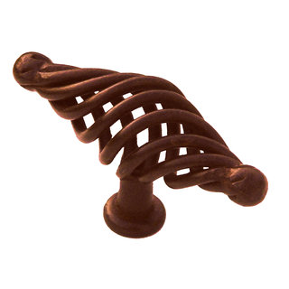 HDD Furniture handle SPIRALUS large straight rust