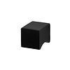 I.B.E. Zwarte meubelknop vierkant 19x19 mm