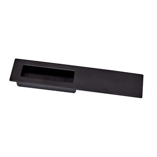 I.B.E. Black sliding door bowl 96x200 mm with front plate