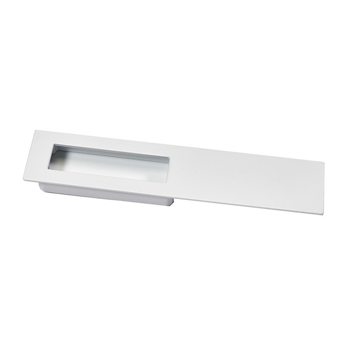 I.B.E. Cuvette porte coulissante blanc mat 96x200 mm avec plastron