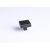 I.B.E. Zwarte vierkant meubelknop 30x30x24 mm