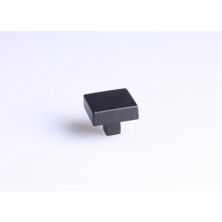 I.B.E. Schwarzer quadratischer Möbelknopf 30x30x24 mm
