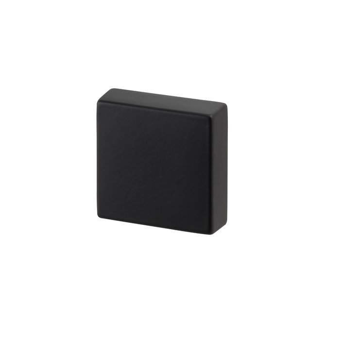 I.B.E. Matt black square furniture knob 30x30x24 mm