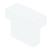 I.B.E. Witte rechthoekige meubelknop 29x14 mm