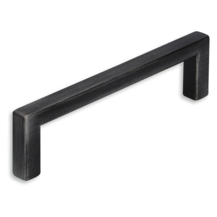 I.B.E. Furniture handle straight 96 mm brushed iron effect